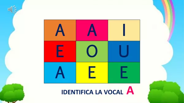 ppt discriminación visual de la vocal A