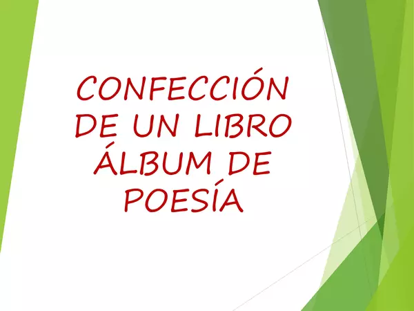 PRESENTACION CONFECCION LIBRO ALBUM DE POESIA, LENGUAJE, CUARTA UNIDAD, SEGUNDO MEDIO