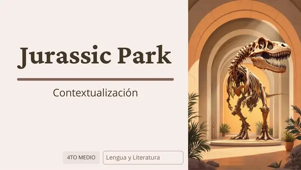 Contextualización Jurassic Park