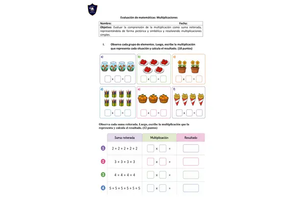 Evaluación de multiplicación adecuada