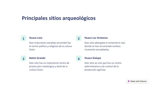 Lambayeque o Sicán