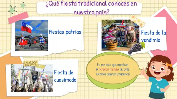 Fiestas y tradiciones producto del mestizaje en Chile.