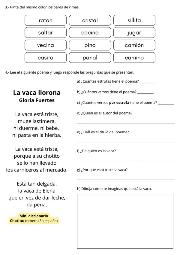 EL POEMA Y USO DE SÍLABAS GR Y CR