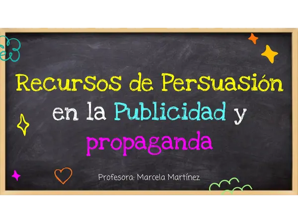 Recursos de Persuasión en la Publicidad y propaganda