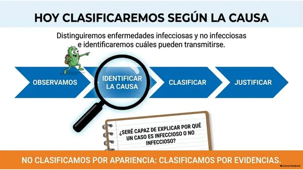 Clase 12 | 5° Básico Ciencias Naturales: Enfermedades — Distinguir infecciosas y no infecciosas