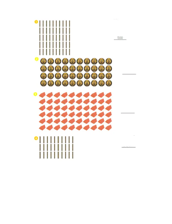 Contar números del 0 al 1000. De 5 en 5. De 10 en 10. De 100 en 100