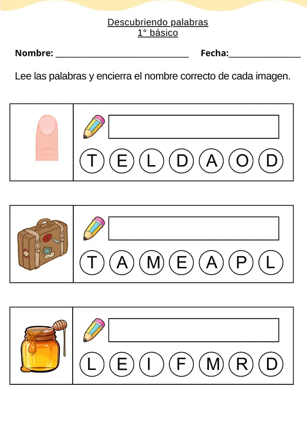 Descubriendo palabras