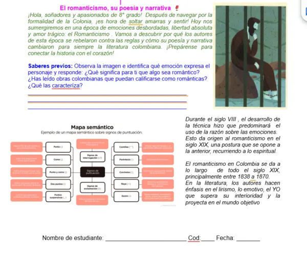 08M1SEM4 - El romanticismo, su poesía y narrativa