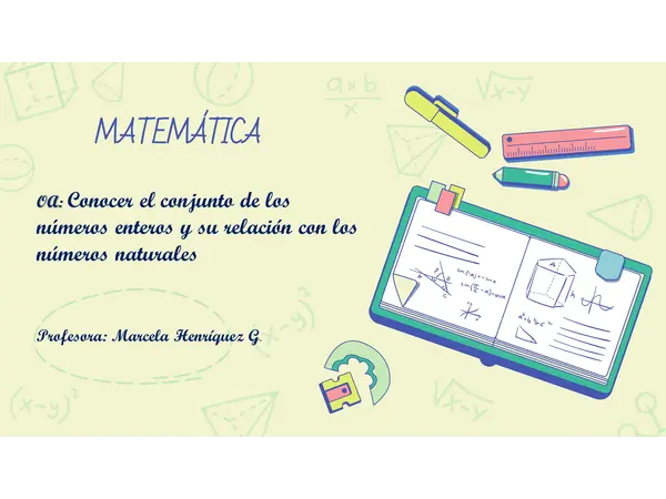"Conociendo los números enteros"