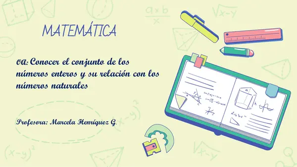 "Conociendo los números enteros"