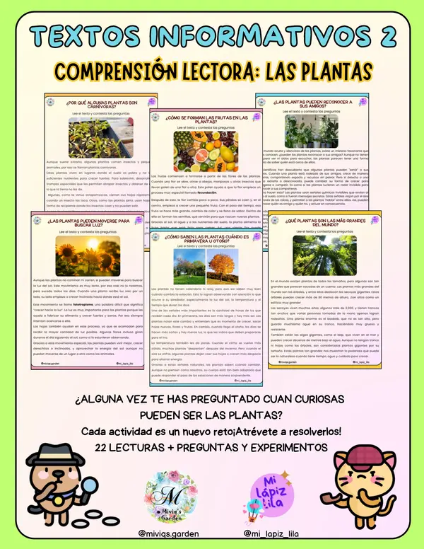 Curiosidades de Plantas (22 Textos Informativos)