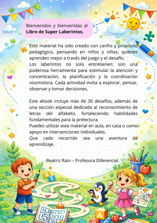 Súper Laberintos educativos – Atención, Motricidad y Pensamiento