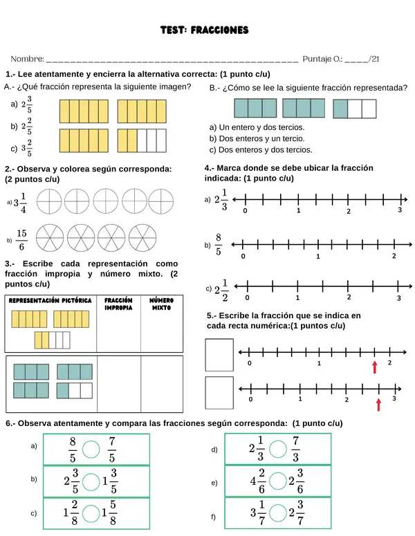 TEST MATEMÁTICA