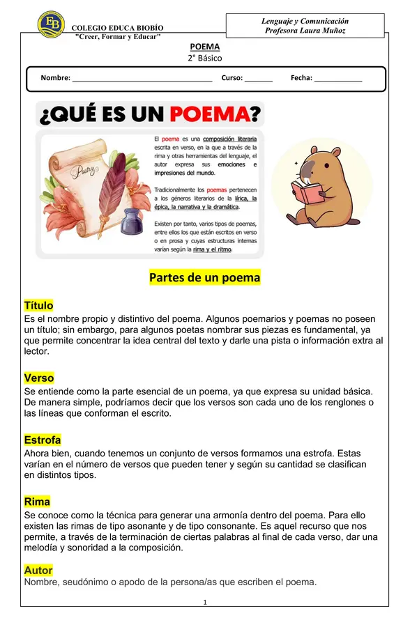 Guías el poema