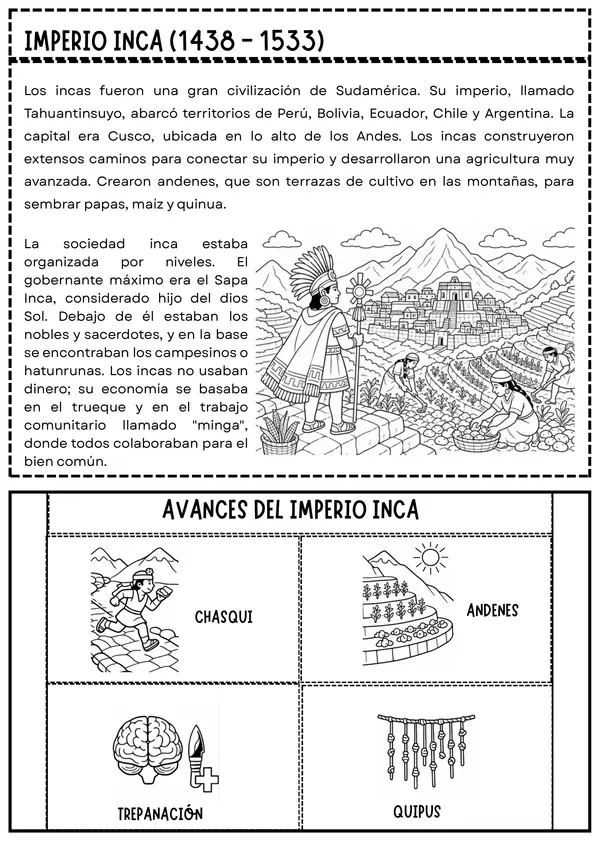 Actividades: Imperio Inca