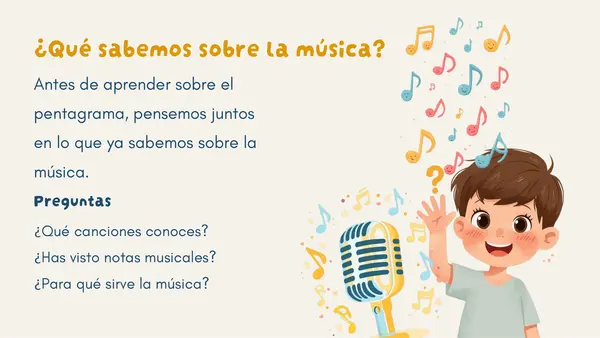 El Pentagrama y las Notas Musicales