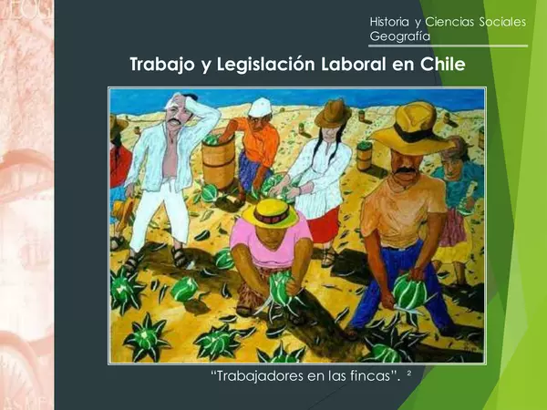 presentacion legislaciaon_laboral, CUARTO MEDIO, HISTORIA