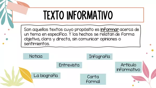 Texto informativo | profe.social