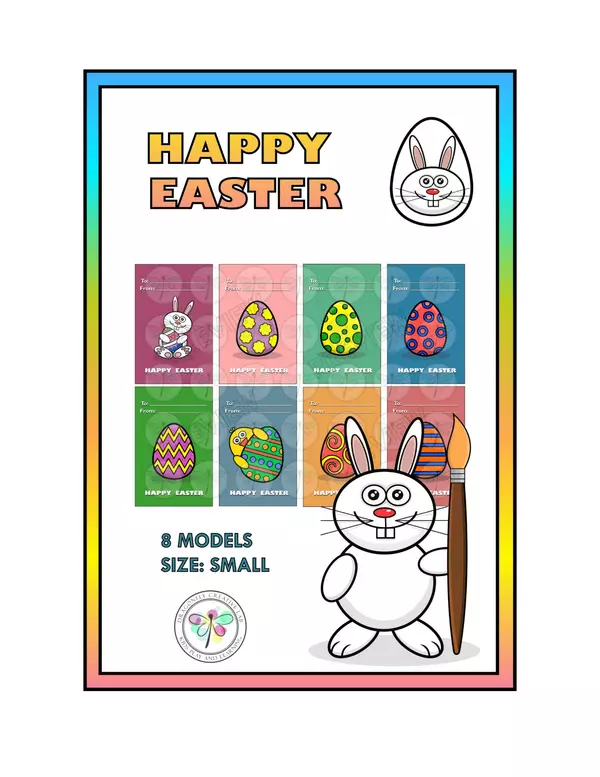 Happy Easter Cards Gifts Tags Tarjetas regalos Pascua 