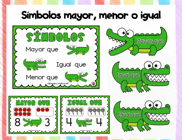  Símbolos: Mayor, Menor o Igual