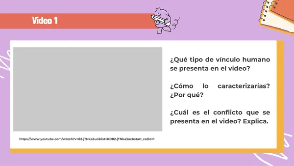 Actividad: Elaborar una tragedia clásica o moderna a partir de un video musical