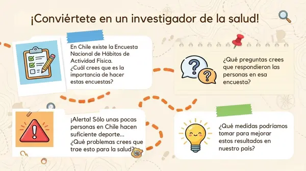 Clase 5 Lección 2 "¿Qué tan activos estamos en Chile?" 2° Básico