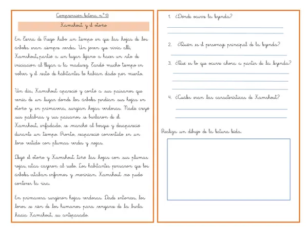 comprensión lectora mitos y leyendas