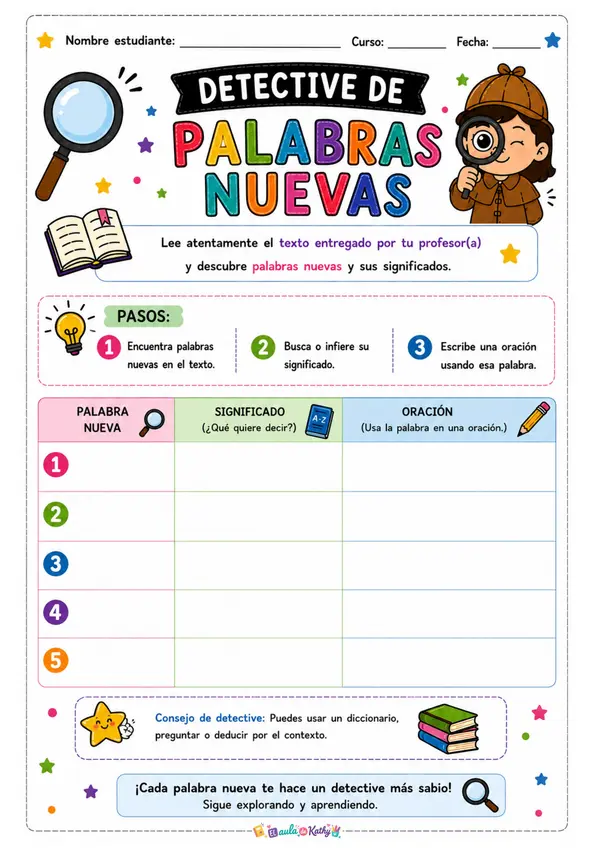 🕵️ Cuadernillo Detective de Lectura