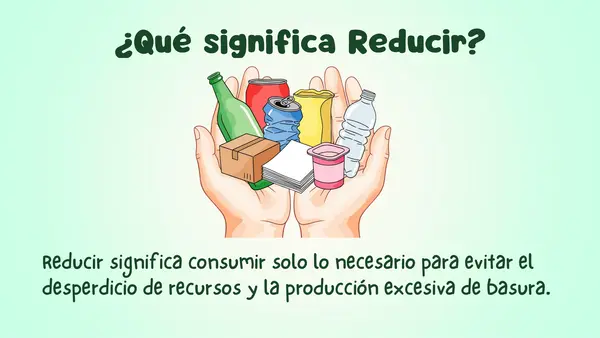 Las 3 R, reducir, reutilizar y reciclar