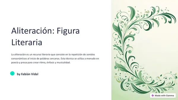 Aliteración - Figura literaria