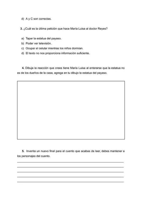 Evaluación 6to básico 