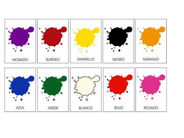Llavero de Pictogramas: Colores