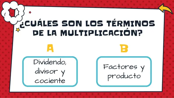 Ruleta matemática y preguntas de alternativas sobre División