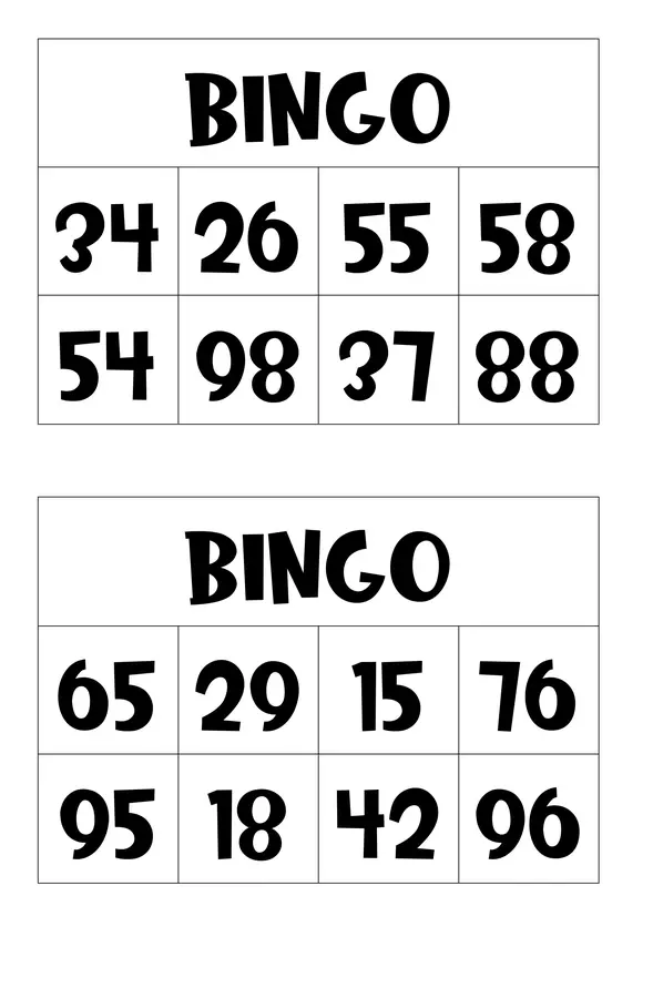 Bingo matemático