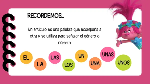 Artículos indefinidos 