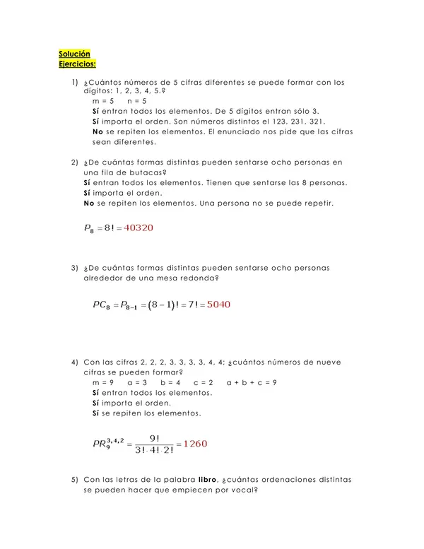 GUIA PERMUTACIONES, unidad 4 , segundo medio, MATEMATICA | profe.social