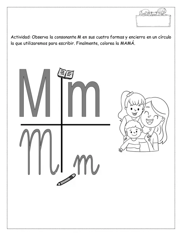cuadernillo consonante M
