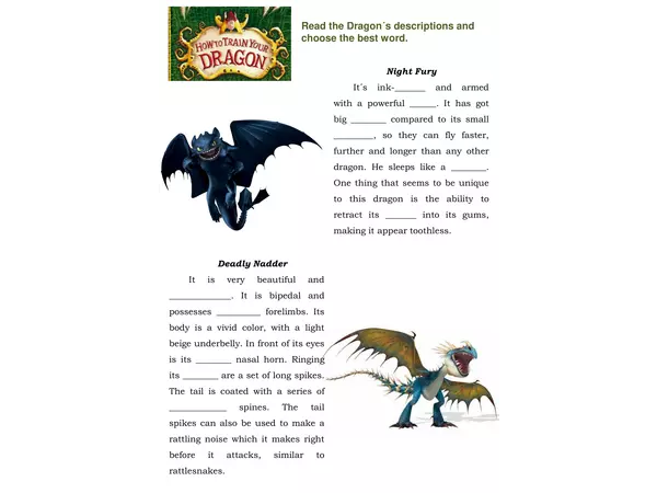 Dragons descriptions