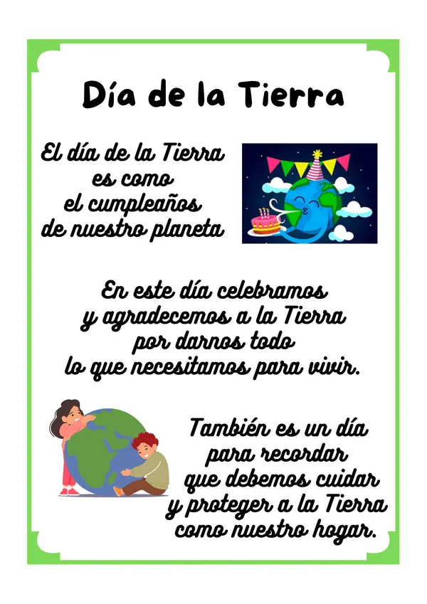Cuadernillo sobre el Día de la Tierra - En español