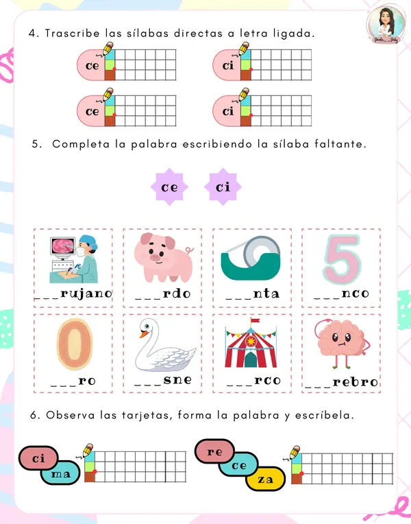 Actividades lección cocina