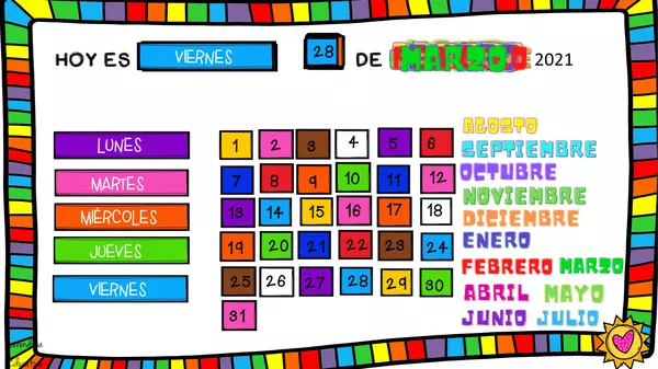 Calendario interactivo Anual + Clima (Español)