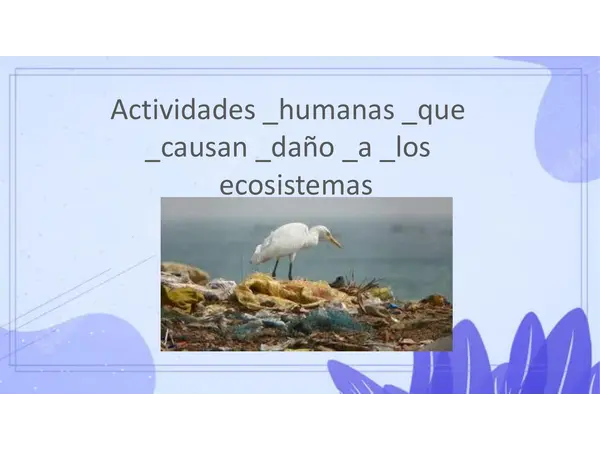 PPT ACCIONES QUE DAÑAN LOS ECOSISTEMAS