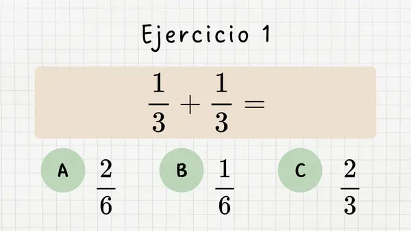 Actividad suma fracciones y decimales