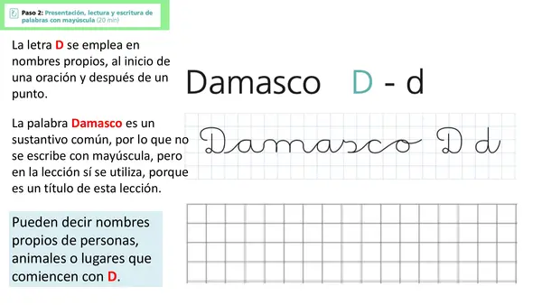 Lección 23 Damasco Parte 2 Mayúsculas Método Matte