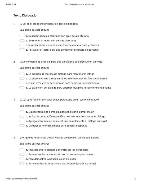 Evaluación texto dialogado (lenguaje)