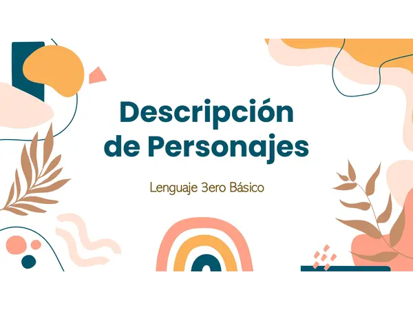 Descripción de personajes"