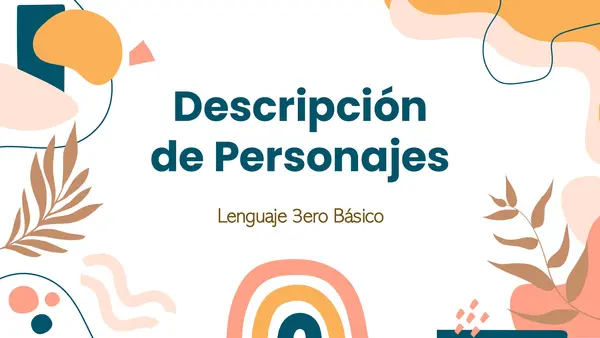 Descripción de personajes"
