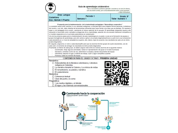 08M1SEM1 - Introducción aprendizaje cooperativo, diagnostico