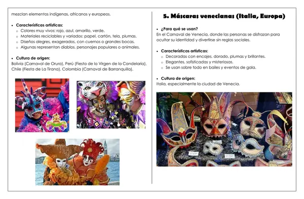 ARTES - El arte de las máscaras