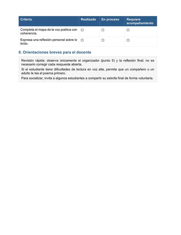 Taller de apoyo - Género lírico, Cuento y fábula, texto expositivo y texto argumentativo. 